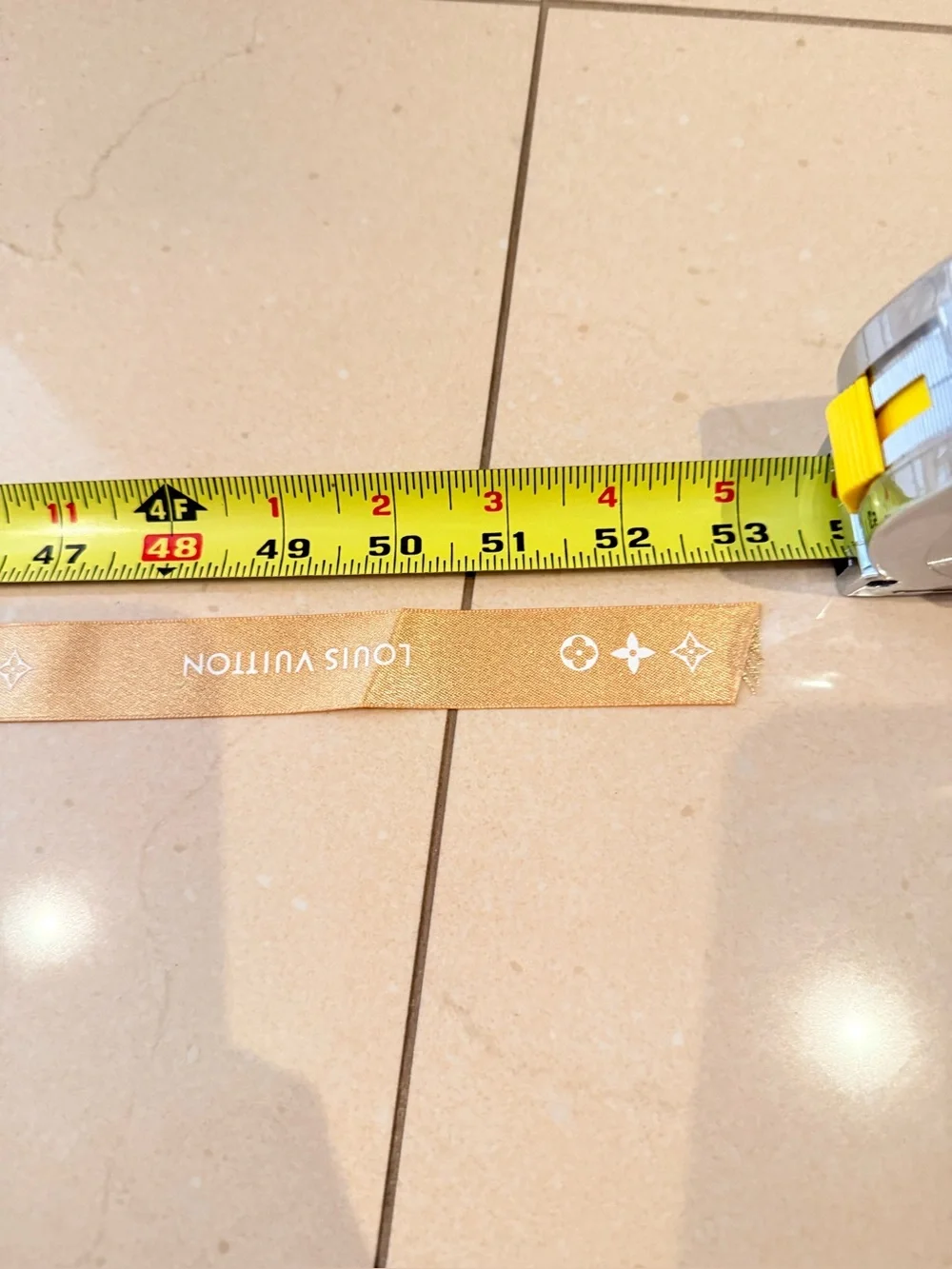 Louis Vuitton Gold Gift Ribbon  (53”)